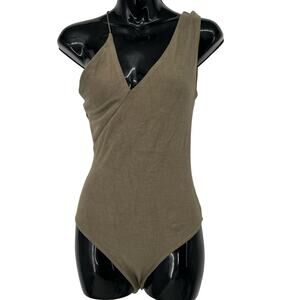 Glam Army Green Tank BodySuit Size Small New with Tags